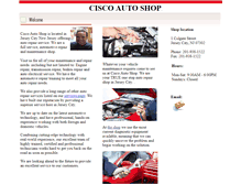 Tablet Screenshot of ciscoautoshop.com